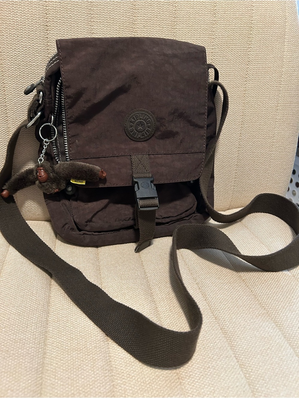 Kipling Brown Crossbody Messenger Bag